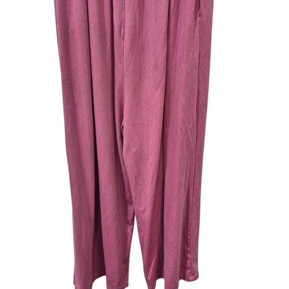 Amazon Women's Dusty Pink Poly/Spandex Jersey Knit Adj Straps Overalls Jumpsuit - Picture 11 of 13